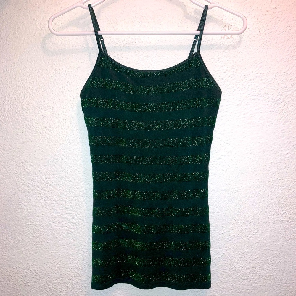 Striped Glitz Spaghetti Strap